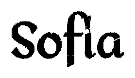 The name Sofia stitched in Script lettering
